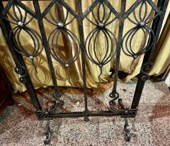 Art Deco Firescreen French Ironwork Fer Forge - 3783842