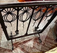 Art Deco Firescreen French Ironwork Fer Forge - 3783882