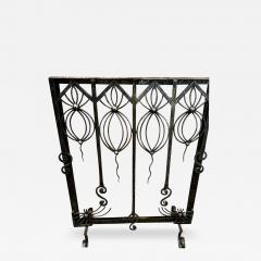 Art Deco Firescreen French Ironwork Fer Forge - 3789203
