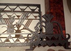 Art Deco Firescreen with Andirons - 1492433