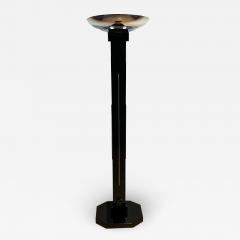 Art Deco Floor Lamp Black Lacquer and Chrome France circa 1930 - 2339784