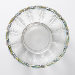 Art Deco Floral Punch Bowl 6 Matching Glasses - 3858992