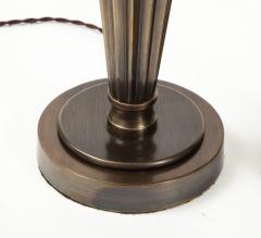 Art Deco Fluted Bronze Lamps - 2132249