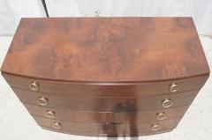 Art Deco Four Drawer Dresser in Myrtle Burl - 126182