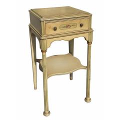 Art Deco French Painted Nightstand Side Table - 4523582