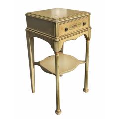 Art Deco French Painted Nightstand Side Table - 4523584