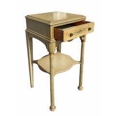 Art Deco French Painted Nightstand Side Table - 4523585