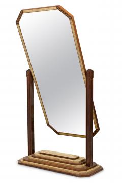 Art Deco French Shagreen and Rosewood Cheval Mirror - 4171643