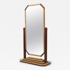 Art Deco French Shagreen and Rosewood Cheval Mirror - 4198953