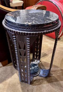 Art Deco French Style Iron Table in the Style of Edgar Brandt - 3783813