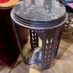 Art Deco French Style Iron Table in the Style of Edgar Brandt - 3783834