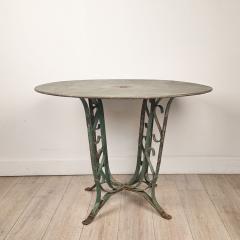 Art Deco French Wrought Iron Garden Table - 4748495