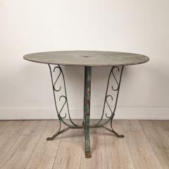 Art Deco French Wrought Iron Garden Table - 4748496
