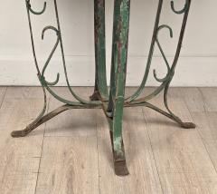 Art Deco French Wrought Iron Garden Table - 4748497