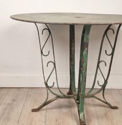 Art Deco French Wrought Iron Garden Table - 4748498