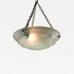 Art Deco Frosted Glass Pendant - 2255727