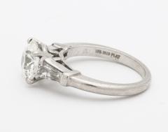 Art Deco GIA VS2 I Diamond and Platinum Engagement Ring - 548436