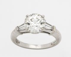 Art Deco GIA VS2 I Diamond and Platinum Engagement Ring - 548437