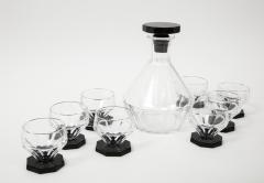 Art Deco Geometric Crystal Decanter Set - 2319622