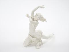Art Deco German White Glazed Porcelain Dancing Figure Circa 1920s - 4796636