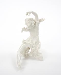 Art Deco German White Glazed Porcelain Dancing Figure Circa 1920s - 4796641