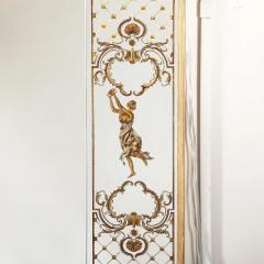 Art Deco Giltwood Wall Mirror with Ornate Eglomise Border Mythological Motifs - 4720197