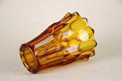Art Deco Glass Vase Amber Colored Austria circa 1920 - 4121965