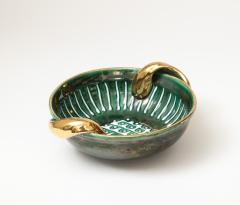 Art Deco Glazed Ceramic Bowl France c 1930 - 3928801