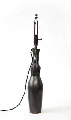 Art Deco Glazed Ceramic Table lamp France c 1960 - 3310617