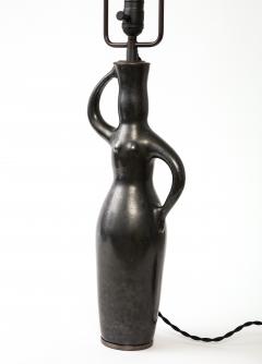 Art Deco Glazed Ceramic Table lamp France c 1960 - 3310620
