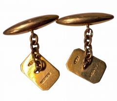 Art Deco Gold Cufflinks Birmingham 1928 - 2953105