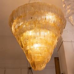 Art Deco Golden Lobes Lamp - 3981153