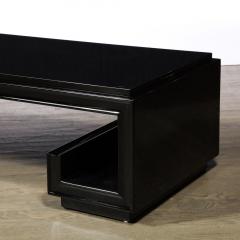 Art Deco Greek Key Cocktail Table in Black Lacquer by Paul Frankyl - 3040846