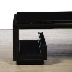 Art Deco Greek Key Cocktail Table in Black Lacquer by Paul Frankyl - 3040849