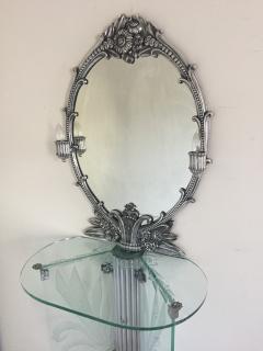 Art Deco Illuminated Vanity Together Mirror with Stool Paramount Theater Boston - 923802