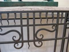 Art Deco Iron Console and Mirror - 293553