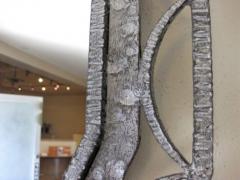 Art Deco Iron Marble Console With Matching Mirror - 1387173