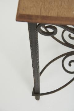 Art Deco Iron and Oak Table - 3445569