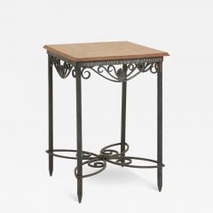 Art Deco Iron and Oak Table - 3445672