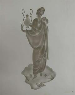Art Deco Italian Bar with Neoclassical Figures - 452796