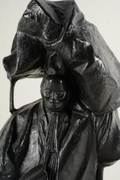 Art Deco Japanese Patinated Bronze Figure - 2543107