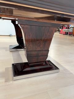 Art Deco Large Expandable Table Rosewood Oak Lacquer France circa 1925 - 2989300