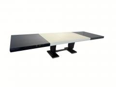 Art Deco Large Expandable Table Rosewood Oak Lacquer France circa 1925 - 2989302