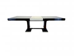 Art Deco Large Expandable Table Rosewood Oak Lacquer France circa 1925 - 2989304