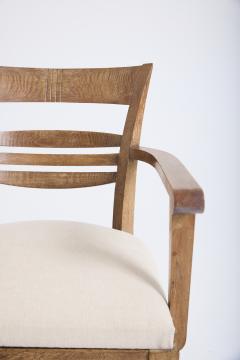 Art Deco Limed Oak Armchair - 4717381