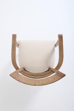 Art Deco Limed Oak Armchair - 4717382