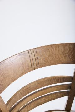 Art Deco Limed Oak Armchair - 4717383