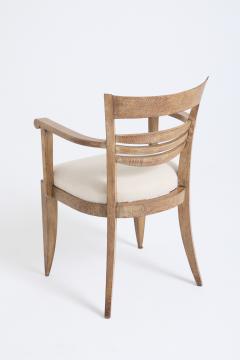 Art Deco Limed Oak Armchair - 4717384