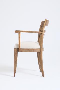 Art Deco Limed Oak Armchair - 4717385