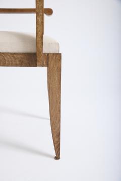 Art Deco Limed Oak Armchair - 4717386